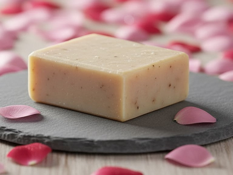 Damascus Rose - Olive Oil Soap Moisturizing Face & Body Bar Natural & Organic Floral Skincare